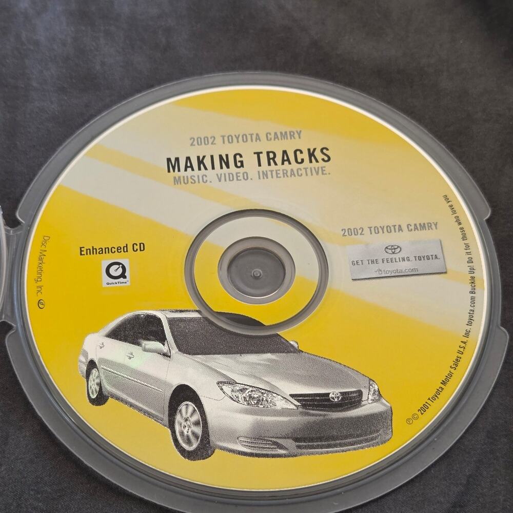 Vtg 2002 Toyota Camry MAKING TRACKS Enhanced CD